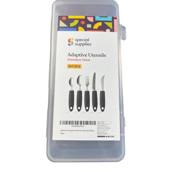 Adaptive Stainless Steel Utensils Set Of 10 With Ergonomic Handles For Easy Grip - Picture 2 of 6